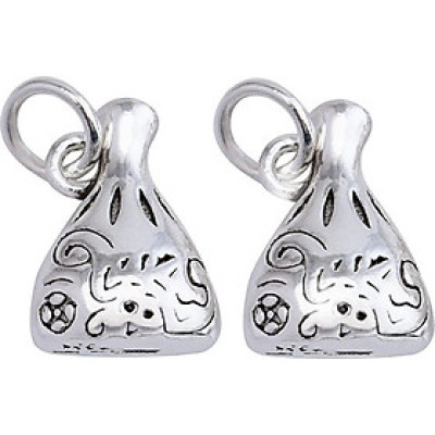 Combo 2 cái charm bạc túi tiền treo - Ngọc Quý Gemstones