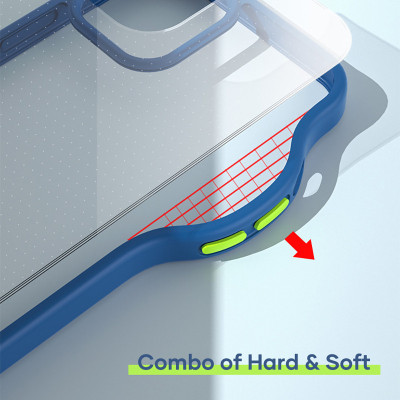 Ốp lưng iPhone 12 6.1 inch trang bị viền silicon chống sốc bảo vệ 720 độ Hiệu Rock Guard Pro (độ đàn hồi cao, chống trầy xước, chống ố vàng, tản nhiệt tốt) - Hàng nhập khẩu