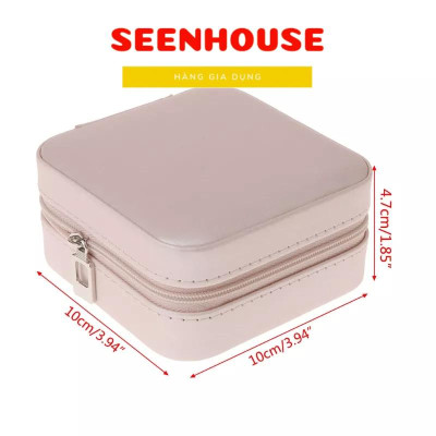 Hộp đựng trang sức mini bằng vải cao cấp