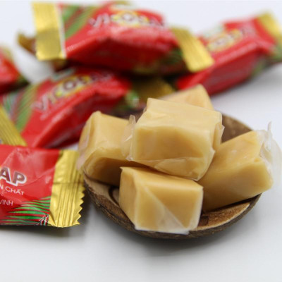 Kẹo dừa sáp VICOSAP nguyên chất kẹo mềm dẻo ít đường đặc sản Trà Vinh
