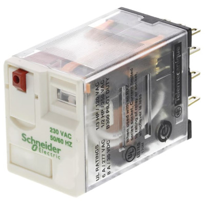 | CHÍNH HÃNG | Relay trung gian RXM4AB2P7 Schneider 14 chân, điện điều khiển 220 Vac