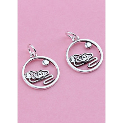 Combo 2 cái charm bạc thái hình đám mây treo - Ngọc Quý Gemstones