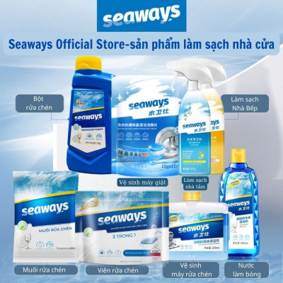 Chai nước vệ sinh máy rửa chén Seaways - 250ml