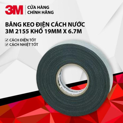 Băng Keo Điện Hạ Thế Dành Cho Cách Nước 3M Temflex 2155 khổ 19mm x 6.7m