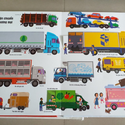 Sách ĐA NGỮ - Các Phương Tiện Vận Chuyển Trên Thế Giới (Sách Thiếu Nhi Kiến Thức - Bách Khoa Lý Thú / Dành Cho Trẻ Từ 2 - 15 Tuổi)