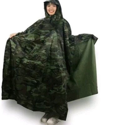 Áo mưa cánh dơi người lớn , Áo mưa xẻ tà   vải dù  chống thấm  cao cấp , màu rằn ri  sang trọng  , áo mưa  có túi đựng nhỏ gọn dễ mang theo 