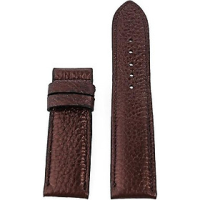 Dây đồng hồ nam nữ Huy Hoàng da bò size lớn màu nâu bạc HT8142