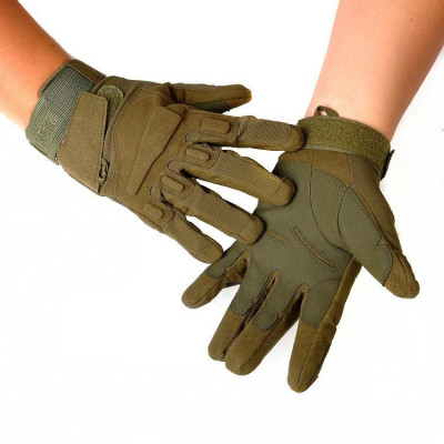 Găng Tay Kín Ngón Diều Hâu Đen 