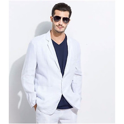 Áo khoác nam blazer chất linen nhiều màu, dễ lựa chọn, hottrend năm 2024