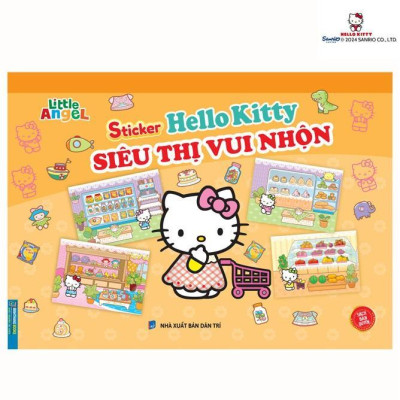 Sách - Sticker Hello Kitty - Nông Trại, Siêu Thị Vui Nhộn, Mua Sắm, Ngôi Nhà, Công Viên, Trải Nghiệm Ẩm Thực - Combo 6 Cuốn - Minh Thắng
