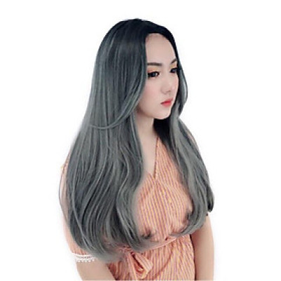 Tóc giả 2 mái omber cao cấp- tặng lưới chùm tóc