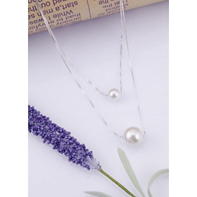 Bộ dây chuyền bạc Ý S925 Bạc Xinh Huệ Ngân - Dây hai tầng PP1205 ZH