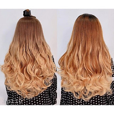 Tóc giả kẹp u omber cao cấp- hình thật