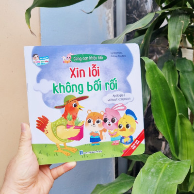 Tủ sách kỹ năng giao tiếp cho bé - Bộ 10 cuốn truyện tranh song ngữ "Cùng con khôn lớn" (Tặng bộ bút bay mực cho bé thỏa sức sáng tạo)
