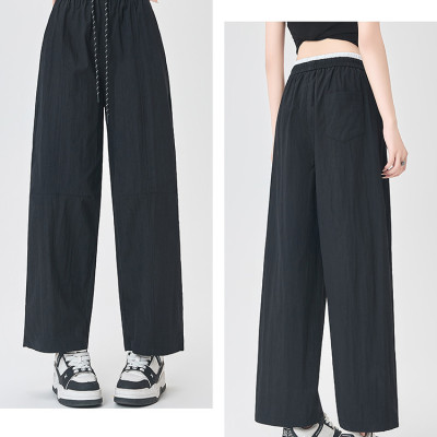 Quần ống rộng nữ, chất liệu Lụa gió cao cấp, mềm mịn, mát mẻ, Quần dài nữ form rộng thoải mái form 40-62 kg