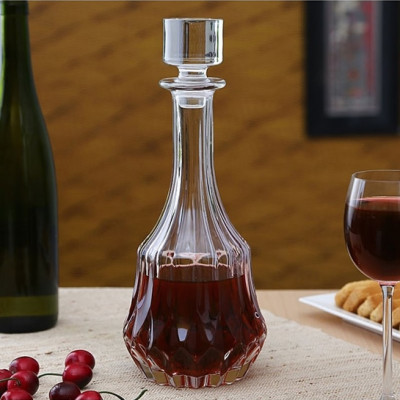 Bình Rượu Thuỷ Tinh Pha Lê Ý RCR - Adagio Round Bottle - 1.0L