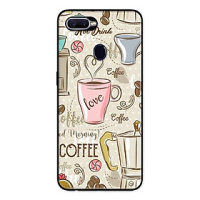 Ốp Lưng in cho Realme 2 Pro Mẫu Họa Tiết Cà Phê - Hàng Chính Hãng