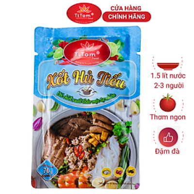 Xốt hủ tiếu Titom gói 70g gia vị hủ tiếu hoàn chỉnh dùng nấu nước lèo hủ tiếu