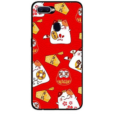 Ốp lưng dành cho Oppo A12 / A5s (A7) mẫu Họa Tiết Mèo Đỏ