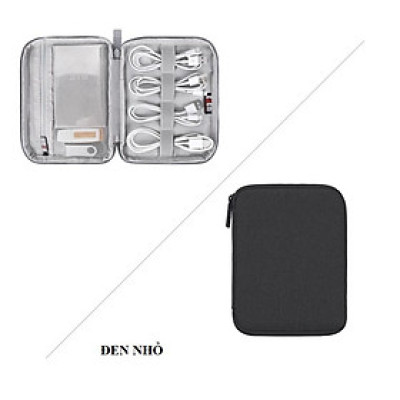 Túi đựng phụ kiện đa năng hãng BUBM dùng cho Laptop, Ipad, Máy Tính, Điện Thoại, Pin Sạc Dự Phòng DRU - Hàng Chính Hãng