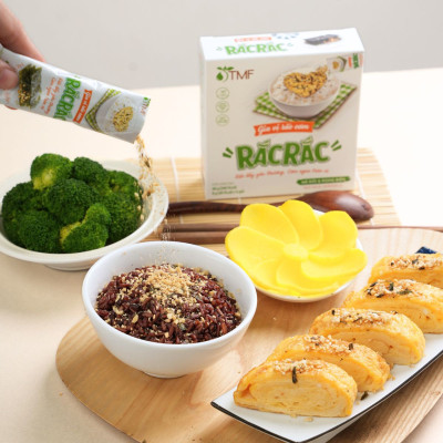 Gia vị rắc cơm rong biển Rắc Rắc hộp 6 gói cho bé ăn dặm ăn ngon không hương liệu TÂM MINH FOODS