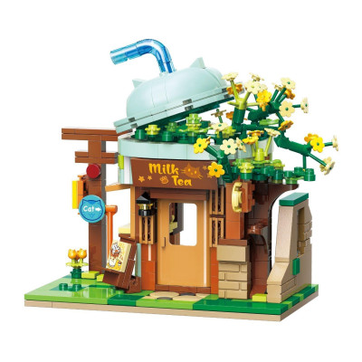 Đồ Chơi Lắp Ráp Lovely Street ASH Cat Milk Tea Shop - Keepplay K28007 (411 Mảnh Ghép)