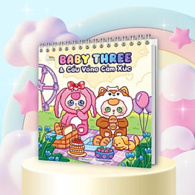 Sách - Tô Màu Baby Three & Cầu Vồng Cảm Xúc - Megabook