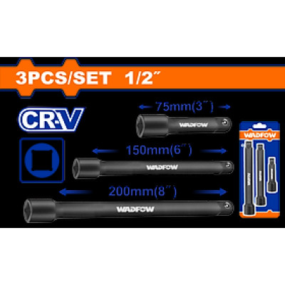 [CHÍNH HÃNG] Bộ 3 đầu nối dài 1/2" WADFOW WMS7403