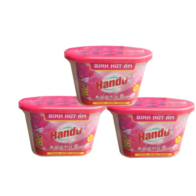 Combo 6 Hộp Hút Ẩm Khử Mùi Nấm Mốc Hương Hồng 450Ml