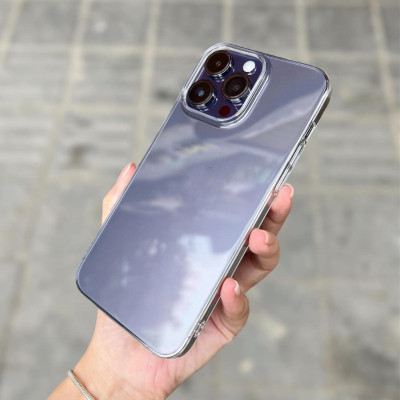 Ốp Lưng Iphone Trong Suốt LIKGUS Siêu Mỏng Chống Ố SlimCase Lưng Cứng cho IP 17 15 16 Pro Max - Hàng chính hãng