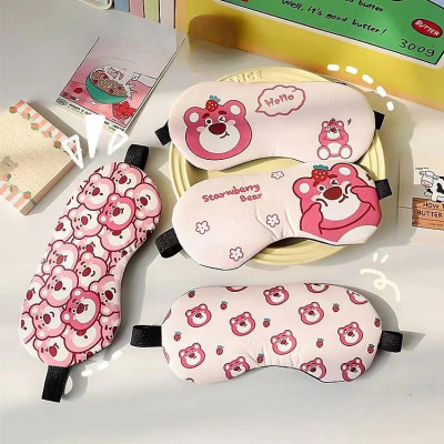 Tấm Che Bịt Mắt Có Túi Gel Làm Mát Giảm Căng Thẳng Hình Gấu Đáng Yêu GROFA - Giao ngẫu nhiên