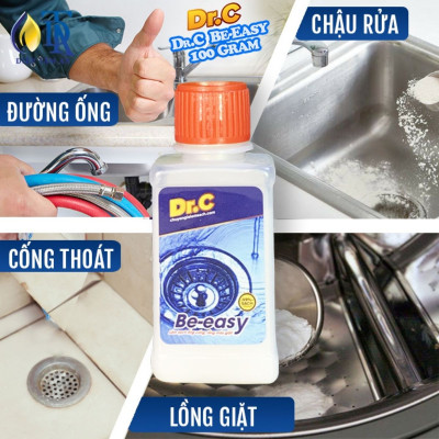 Combo Bột Thông Cống Cực Mạnh,Tẩy Lồng Máy Giặt,Thông Bồn Cầu Be-easy+Tẩy Mốc Quần Áo,Tẩy Mốc Tường,Tẩy Mốc Gioăng Cao Su Máy Giặt Dr.C