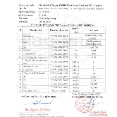Trà túi lọc olong Tân Cương Xanh - Trà ô long túi lọc thượng hạng, 100% nguyên liệu đọt trà ô long loại ngon, KHÔNG sử dụng hương liệu, chất bảo quản