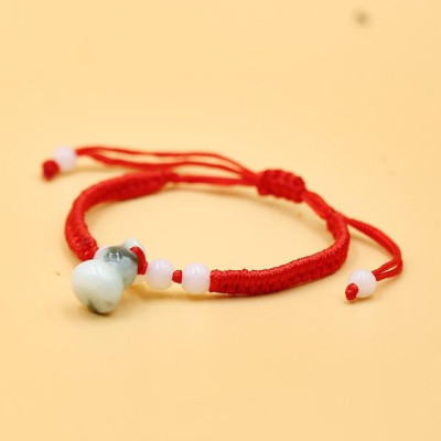 Vòng tay hồ lô dây đỏ may mắn đã khai quang