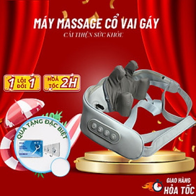 ￼Máy Massage Cổ Vai Gáy 6D, Gối massage cổ vai gáy, Cải Thiện Sức Khỏe Dành Cho Mọi Người
