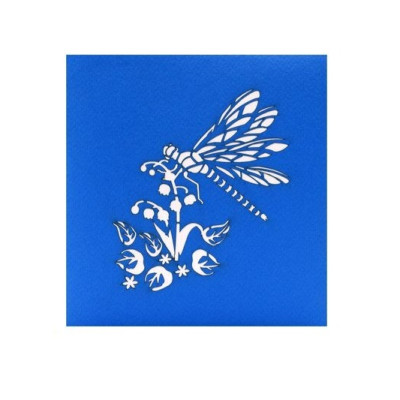 Thiệp 3D Chuồn Chuồn & Bướm Giữa Vườn Hoa – Thiệp Pop Up Sáng Tạo, Độc Đáo Tặng Sinh Nhật, 8/3, 20/10, Lễ Tình Nhân, A05