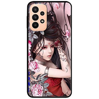 Ốp lưng dành cho Samsung A13 4G mẫu Cô Gái Mẫu Đơn