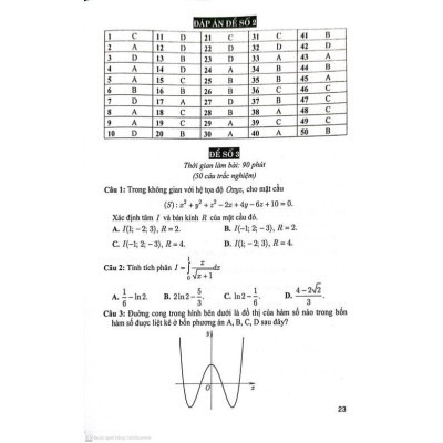 Sách - Bộ Đề Trắc Nghiệm Toán Lớp 12 - Hồng Ân