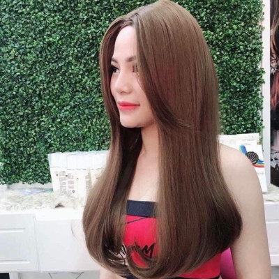 Tóc giả mái hất cao cấp- tặng lưới chùm tóc