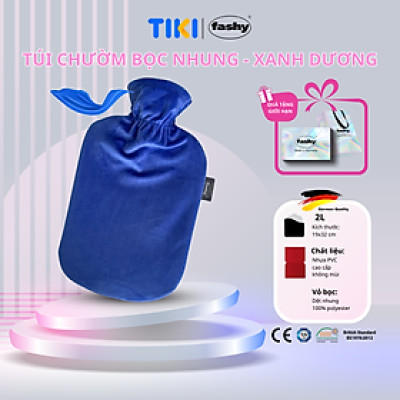 Túi chườm Fashy Germany Bọc Nhung 100% nhập khẩu từ Đức giúp giữ ấm, giảm đau tự nhiên