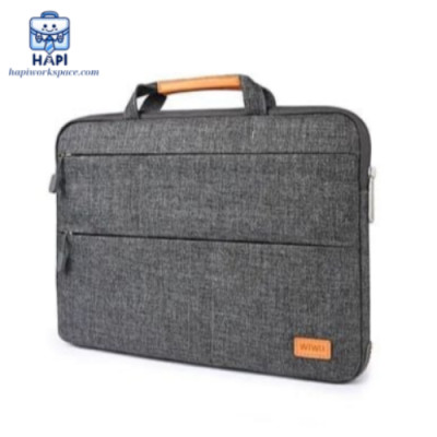 Túi chống sốc hàng chính hãng WiWU Smart Stand Sleeve Wi-SSS 15.4 inch tích hợp giá đỡ tản nhiệt gấp gọn - siêu tiện lợi