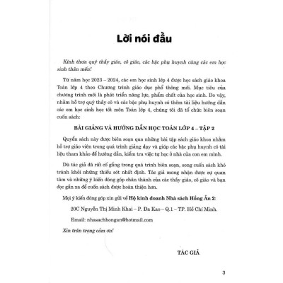 Sách - Bài Giảng Và Hướng Dẫn Học Toán Lớp 4 - Tập 2 - Dùng Kèm SGK Kết Nối Tri Thức Với Cuộc Sống - Hồng Ân