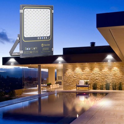 Đèn chiếu pha năng lượng mặt trời Rạng Đông 200W thế hệ mới Model: CP03.SL.RAD 200W.V2