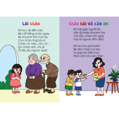 Sách Thơ Cho Bé Học Lễ Giáo - Bìa Cứng