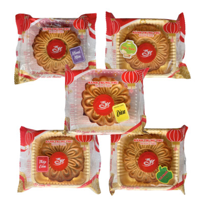Bánh Trung Thu 1 Trứng Muối Đặc Biệt TLP Loại 150g/ 170g/ 250g | 5 Loại Nhân Truyền Thống (Thập Cẩm, Đậu Xạnh, Khoai Môn, Dừa, Trà Xanh)
