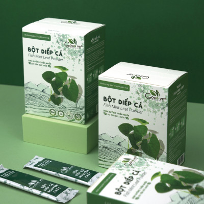 Combo Thanh nhiệt, Giảm mụn (1 hộp Bột diếp cá 72g, 1 hộp Bột rau má 72g, 1 hộp Trà diếp cá túi lọc 40g)