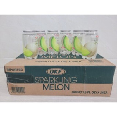 Nước ngọt có ga vị Dưa lưới 350ML OKF Hàn Quốc x 6 chai