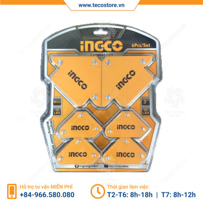 Bộ ke góc hàn nam châm 6 chi tiết INGCO AMWH6001 [Chính hãng] [Có sẵn]