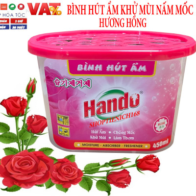 Combo 6 Hộp Hút Ẩm Khử Mùi Nấm Mốc Hương Hồng 450Ml
