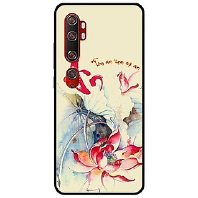 Ốp lưng dành cho Xiaomi Mi Note 10 - Mi Note 10 Pro - mẫu Tâm An Sen Đỏ